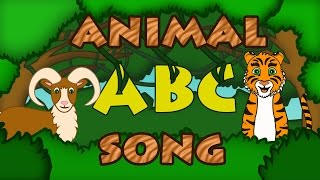 ABC ANIMALS SONG Learn ABC Song Animal Songs for Kids Preschool by 123ABCtv [upl. by Novihc]