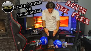 Silla Gamer Vs Silla Ergonómica Opinión y comparativa TNK Flex Actiu [upl. by Elburt801]