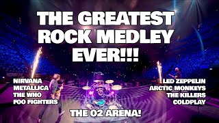 THE GREATEST ROCK MEDLEY EVER  O2 ARENA  20000 AUDIENCE  YOUNG VOICES  DRUMMING  INCREDIBLE [upl. by Nuaj]