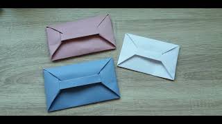 Origami enveloppe en papier Easy origami envelope [upl. by Garbers]