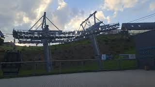 Depoting of 15 gondolas cable car in Bachledova dolina High Tatras NP Slovakia [upl. by Nnaid548]