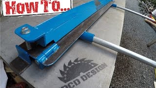 How To Homemade Sheet Metal Brake Built On A Budget [upl. by Ettenrahs711]