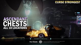 All 10 Ascendant Chest Locations Curse Strongest Destiny 2 Forsaken [upl. by Almat529]