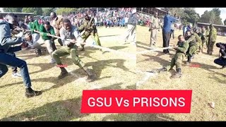 Watch the TUG of WAR game between Prison Officers and GSU PolicePrison Officers beaten Badly [upl. by Eicnarf]