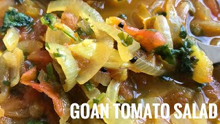 Goan Tomato Salad Recipe Goan Breakfast Special Salad Bhaji Recipe Tomato Bhaji Recipe Goan food [upl. by Leia]