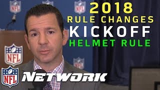 Explaining the New NFL Kickoff amp Helmet Rules for 2018  NFL Network [upl. by Ephram]