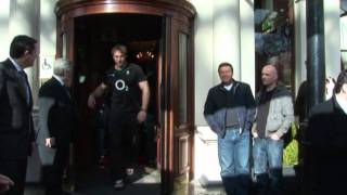 Irish Rugby Team Leaving The Shelbourne Hotel March 2010 [upl. by Edithe]