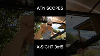 Atn xsight 3x15 awesome scope airgun pellets plinking [upl. by Kciremed]