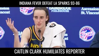 Caitlin Clark Humiliates Reporter After Awful Question caitlinclark [upl. by Coralie]