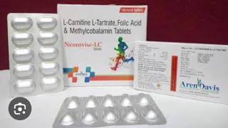 Neurovise LC Tablets LCarnitine LTartrate Folic Acid amp Methylcobalamin Tablets [upl. by Ramberg542]