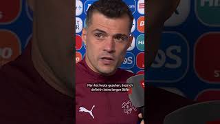 Granit XHAKA Was für ein Kämpfer – Er spielte mit Muskelfaserriss  SRF Sport [upl. by Annaira928]