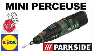 Mini PERCEUSE meuleuse PARKSIDE pfbs 12b2 Lidl PFBS 12 B3 no Dremel ❤️ electronique electronic [upl. by Arymahs358]