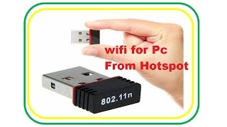 How to Connect Mobile Internet To Pc  Wifi Card Through January 2024 [upl. by Tenej141]