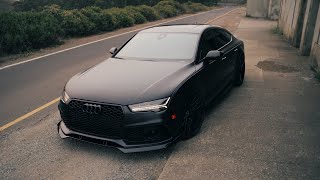 Audi RS7 BLACKED OUT  4K Cinematic [upl. by Mudenihc99]