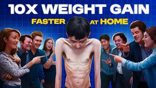 जल्दी वजन बढ़ाने का असरदार तरीका  Gain Weight 10X Faster at Home Diet and Workout [upl. by Kcirddor]