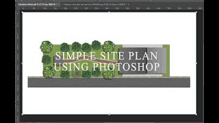 Site Plan using Photoshop [upl. by Yenaiv946]