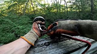 Magnet Fishing In Iowa with railroad evidence magnetfishing magnetic [upl. by Ardnaz]