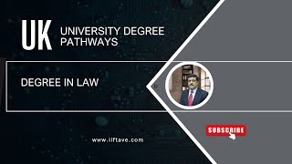 UK University Degree Pathways Degree in Law [upl. by Tehc]