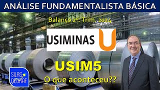 USIM5  USIMINAS SA USINA SID DE MINAS GERAIS ANÁLISE FUNDAMENTALISTA BÁSICA PROF SILAS DEGRAF [upl. by Sanborn]