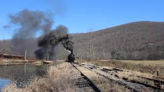 Steam LocomotiveHeisler Pulling A Freight Consist [upl. by Sigismund356]