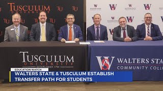 Tusculum University Walters State celebrates transfer pathway agreement [upl. by Ronni]