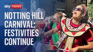 Celebrations continue during day two of Notting Hill Carnival [upl. by Sisto]