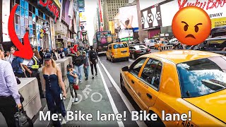 NYC Cycling Incidents Compilation 1  Early Spring 2018 Road rage aggressive cycling traffic jam [upl. by Janice]