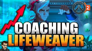 MONTER EN SUPPORT EN ETANT UN HEAL BOT  ► COACHING LIFEWEAVER  VITAL OVERWATCH 2 [upl. by Kristof]