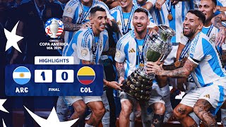 ARGENTINA 10 COLOMBIA  HIGHLIGHTS  CONMEBOL COPA AMÉRICA USA 2024™ [upl. by Ynwat859]