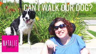 LIVING LIFE WITH CEREBRAL PALSY WALKING OUR DOG [upl. by Nahtannoj]