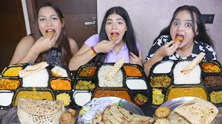 Rajasthani Thali Punjabi Thali and Lucknowi Thali Eating Challenge  Biggest Thali Eating Challenge [upl. by Ariew138]