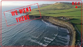 We went there  Kimmeridge Bay in Dorset Drone and GoPro [upl. by Ludlew240]