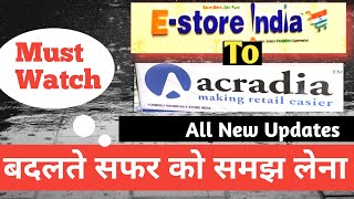 E Store India To Acradia  E Store India New Update  E Store New Business Plan  Aarogya Vani Live [upl. by Adlog]