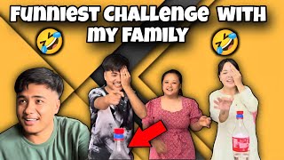 Funniest challenge With My Family 🤣  Ringata lagyo Sabai lai 😇 ft daywithkush luvdavlogs [upl. by Aiksa734]