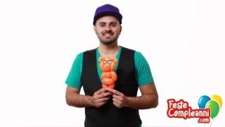 Palloncino Orsetto  Balloon Animal  Tutorial 227  Feste Compleanni [upl. by Romilda]