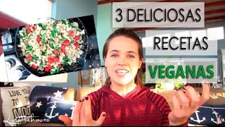 3 DELICIOSAS RECETAS VEGANAS SIN GLUTEN ❤ [upl. by Nuahc]