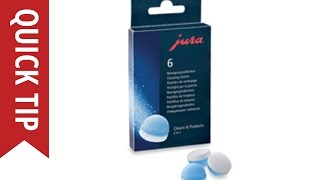 Quick Tip How to Use Jura Cleaning Tablets [upl. by Aileve]