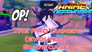 The Pro Gamer Evolved Showcase Anime Defenders [upl. by Joachima66]