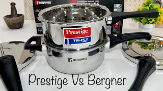 Prestige Vs Bergner triply steel cooker review  Best 2L25L Cooker [upl. by Airres]