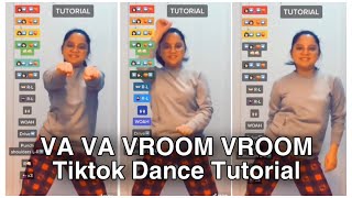 VA VA VROOM VROOM TIKTOK DANCE TUTORIAL shorts [upl. by Aicekan]