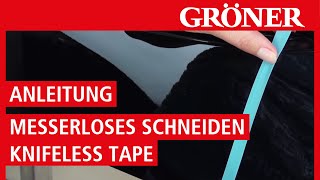 GRÖNER  Werkzeug  Anleitung Messerlose Fahrzeugvollverklebung Knifeless Tape  3M [upl. by Eenahpets555]