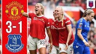 FA Womens Super League  Manchester United 31 Everton  Highlights [upl. by Yrgoerg]