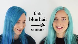 How To Fade Blue Hair Dye or Lighten SemiPermanent Dye [upl. by Lud24]