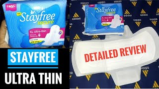 STAYFREE ULTRA THIN Pad reviewstayfree pad review by Aarti best affordable pad for women [upl. by Yttocs921]