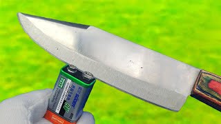 Do not throw away old Cell Battery Fastest way to Sharpen Any Knife to Razor Sharp [upl. by Nnaesor]