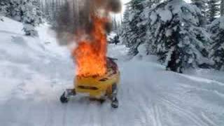 Burning Skidoo mxz [upl. by Hacim361]