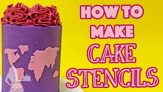 How to Make Your Own Cake Stencils [upl. by Chow]