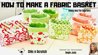 How to Make a Fabric Basket [upl. by Okiman581]