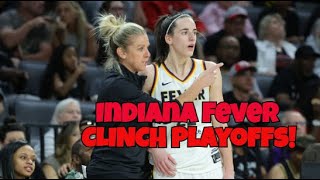 Indiana Fever CLINCH WNBA Playoffs  WNBA Press [upl. by Ehcropal]