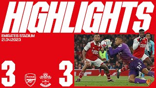 HIGHLIGHTS  Arsenal vs Southampton 33  Martinelli Odegaard Saka [upl. by Luella]